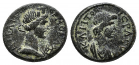 Lydia, Hermocapelia. 1-50 AD. ΕΡΜΟΚΑΠΗΛΙΤΩΝ, turreted and draped bust of Roma, r. Monogram before / ΙΕΡΑ ϹΥΝΚΛΗΤΟϹ, draped bust of Senate, r. Cf. RPC ...