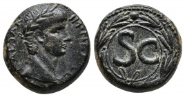 Syria, Seleucis and Pieria. Antiochia ad Orontem. Nero. A.D. 54-68 IM · NER · [CLAV] CAESAR ·, laureate head of Nero right, [serpent below chin]; all ...