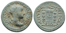 Pisidia, Antioch. Volusian (251-253). IMP C VMP (or VIMP or VIN or VIB) CALVSSIAND AVG (sic!); radiate, draped and cuirassed bust of Volusian, r., see...