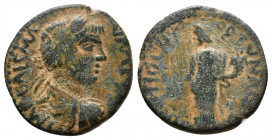 PISIDIA. Antioch. Caracalla (198-217). Ae. Obv: IMP CAES M AVR AN. Laureate, draped and cuirassed bust right. Rev: ANTIOCH FORTVNA COLONIAE. Fortuna s...