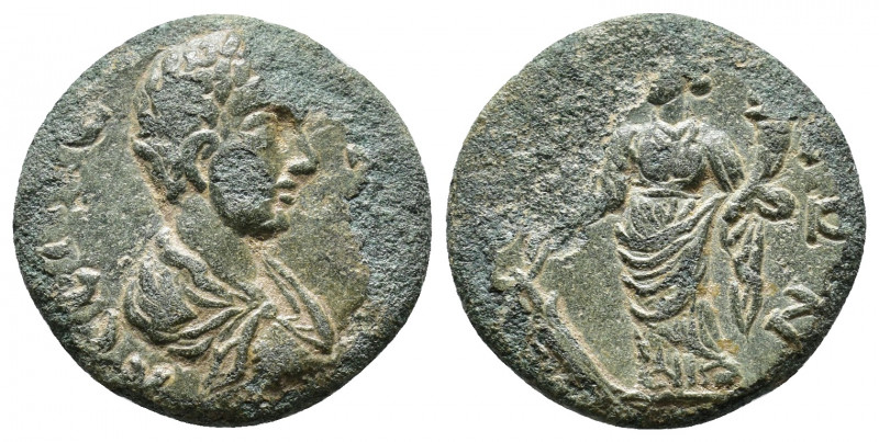 LYDIA. Nicaea Cilbianorum (Cilbiani Inferiores). Geta (Caesar, 198-209). Ae. Obv...