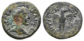 PISIDIA. Antiochia. Severus Alexander, 222-235. Hemiassarion. IM C SEV [...] ALEXANDER. Laureate head of Severus Alexander to right. Rev. ANTIOCH COLO...