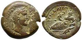 EGYPT, Alexandria. Antoninus Pius. AD 138-161. Dated RY 13 (AD 149-50).ΑVΤ Κ Τ ΑΙΛ ΑΔΡ ΑΝΤⲰΝΙΝΟϹ ϹƐΒ Ɛ(VϹ); laureate head of Antoninus Pius with trace...