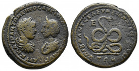 MOESIA INFERIOR, Marcianopolis. Severus Alexander, with Julia Mamaea. AD 222-235. Æ Pentassarion (28mm, 6.57 g, 6h). Umbrius Terebentinus, hegemon. St...