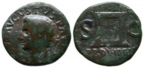 Divus Augustus. Died A.D. 14. Æ as. Rome mint. Struck under Tiberius, circa A.D. 22/23-30. Radiate head of Augustus left; DIVVS AVGVSTVS PATER around ...