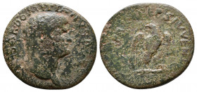 Domitian, as Caesar, 69-81. As, uncertain mint in Asia Minor, 77-78. CAESAR DOMITIANVS AVG F Laureate head of Domitian to right. Rev. COS V PRINCEPS I...