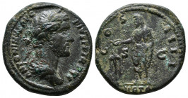 Antoninus Pius, (A.D. 138-161), Ӕ as issued 147-148, Rome mint, obv. ANTONINVS AVG PIVS P P TR P XI: Bust of Antoninus Pius, laureate, draped, curiass...