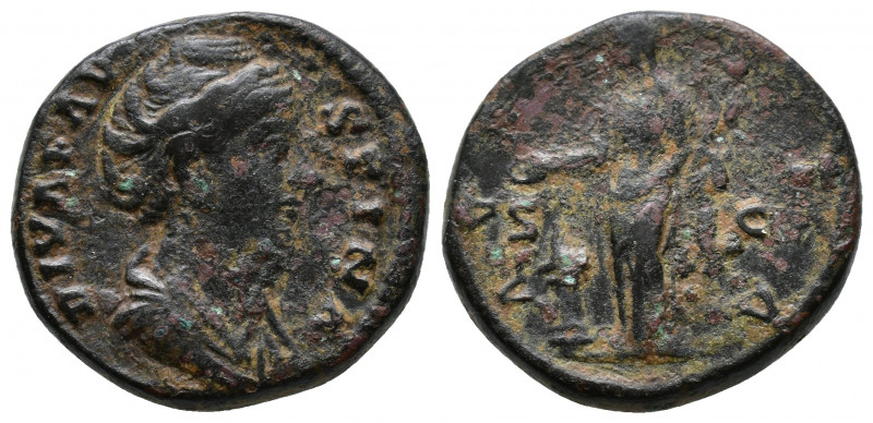 Faustina senior, wife of Antoninus Pius. Rome As, Æ DIVA FAVSTINA, draped bust r...