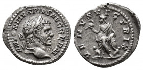 Caracalla. AD 198-217. AR Denarius . Rome mint. Struck AD 215-217. ANTONINVS PIVS AVG GERM, laureate and bearded head right / VENVS VICTRIX, Venus Vic...