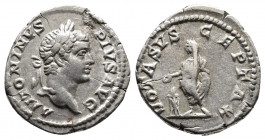 Caracalla. 206-210 AD. Denarius, Rome mint. Obv: ANTONINVS PIVS AVG, laureate head right. Rev: VOTA SVSCEPTA X, Caracalla veiled, standing left, sacri...