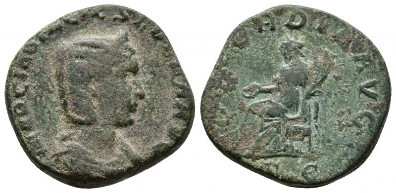 Otacilia Severa Augusta. AD 244-249 Rome mint. Æ Sestertius. MARCIA OTACIL SEVER...