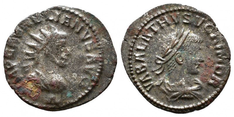 Aurelian, with Vabalathus. AD 270-275. Antoninianus. Antioch mint, 4th officina....