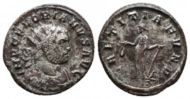 Florian (A.D. June August/September 276), billon antoninianus, Rome mint. IMP C FLORIANVS AVG, radiate draped and cuirassed bust of Florian to right /...