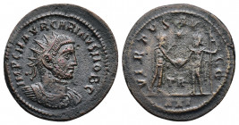 Carinus. As Caesar, AD 282-283. Antoninianus. Tripolis mint. 1st emission, end February AD 283. IMP C M AVR CARINVS NOB C, radiate and cuirassed bust ...
