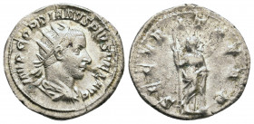 Gordian III. February-March 244 AD. Rome mint. Obv: IMP GORDIANVS PIVS FEL AVG, radiate draped bust right. Rev: SECVRIT PERP. Securitas standing left ...