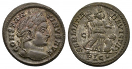 Constantine I the Great (306-337 AD), Lugdunum (Lyon), 323-4 AD. Obv. CONSTANTINVS AVG, laureate head right. / Rev. SARMATIA DEVICTA, Victory advancin...