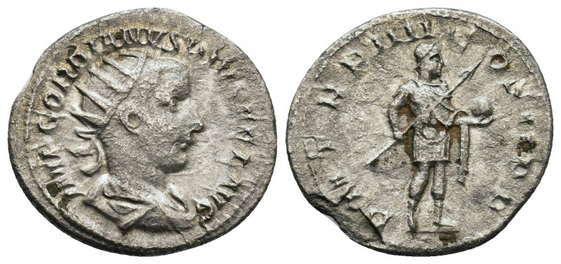 Philip II. (244-247). Antoninianus. Rome. Obv: M IVL PHILIPPVS CAES. Radiate, dr...