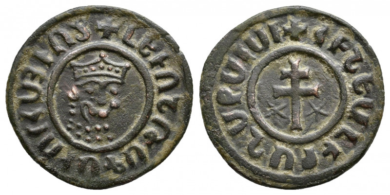 ARMENIA, Cilician Armenia. Royal. Levon I, 1198-1219. Tank, Sis. Armenian legend...