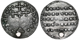 Byzantine Empire. Constantine VII Porphyrogenitus, with Romanus II, 913-959. AR Miliaresion (24mm, 3.20g, 12h). Constantinople mint. Struck 945-959. +...