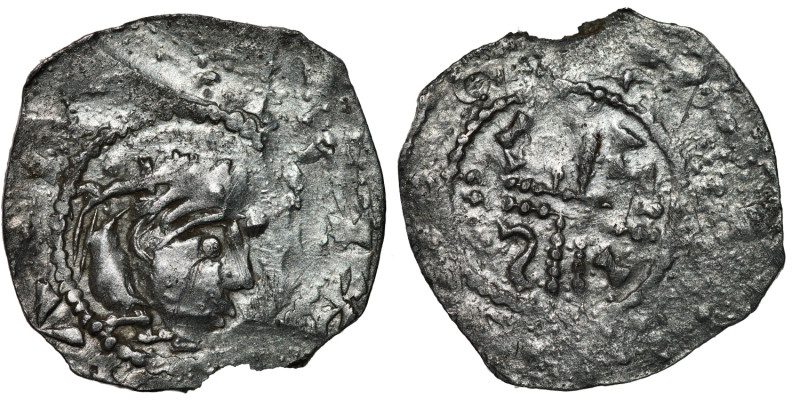 Belgium. Lower Lorraine. Heinrich III 1046-1056. AR Denar (18mm, 1.01g). Liege m...