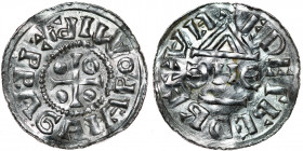 Czechia. Bohemia. Jaromir, 1003, 1004 - 1012, 1033 - 1034. AR Denar (20mm, 1.29g). Prague mint. IAROMIR X PRAGA, cross with pellet in three angles, an...