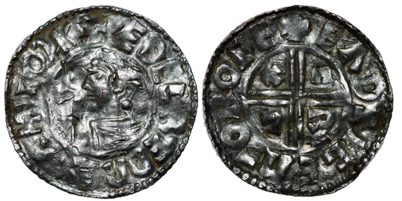 England. Aethelred II 978-1016. AR Penny (20mm, 1.45g, 9h). Crux type (BMC iiia,...