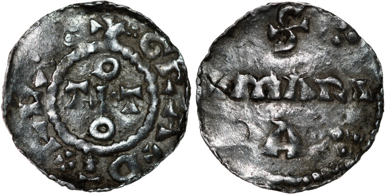 France. Uncertain Mint. Otto III 980-1002. AR Denar (17mm, 1.05g). Uncertain min...