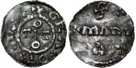France. Uncertain Mint. Otto III 980-1002. AR Denar (17mm, 1.05g). Uncertain mint, perhaps Verdun(?). + GRA + DT + REX +, O/T+T/O cross written / S MA...