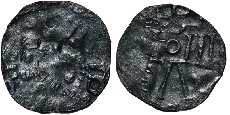 Germany. Cologne. Otto III 1000-1030. AR Denar (17mm, 1.45). Cologne mint. Cross...