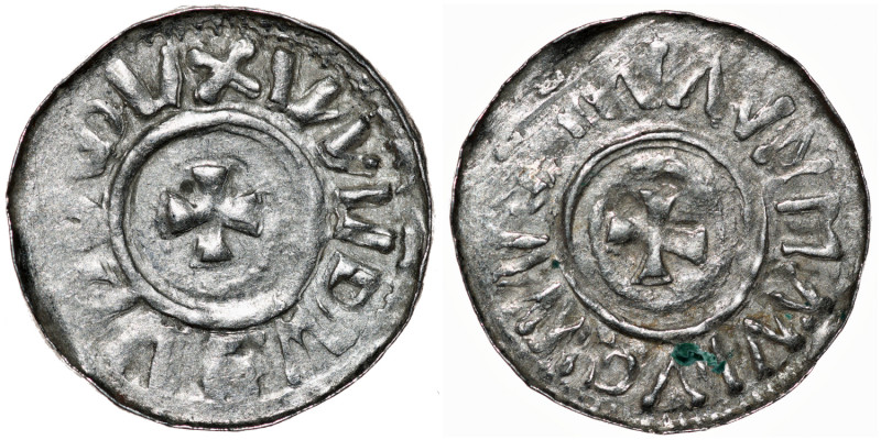 Germany. Duchy of Saxony. Bernhard I 973-1011. AR Denar (20mm, 0.87g). Bardowick...