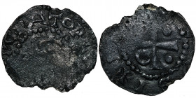 Germany. Worms. Heinrich IV 1056-1105. AR Denar (19mm, 0.79g). [+HEINRICUS IM]PERATOR, head facing / +[HEIMRIC]VSI, cross with pellets in each angle, ...