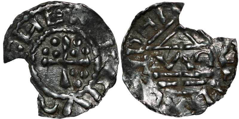 Germany. Bavaria. Heinrich II 955-976. AR Denar (20mm, 1.08g). Regensburg mint; ...
