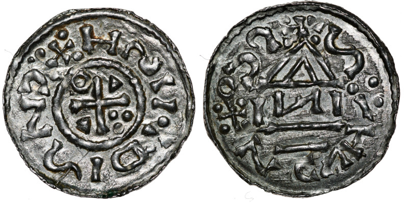 Germany. Duchy of Bavaria. Heinrich IV (II) 1002-1009. AR Denar (19mm, 1.12g). R...