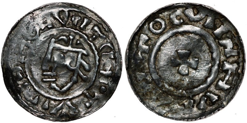 Switzerland. Zurich. Otto III 973-1002. AR Denar (18mm, 1.08g). Zurich mint. Str...