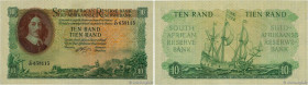 Country : SOUTH AFRICA 
Face Value : 10 Rand 
Date : (1962-1965) 
Period/Province/Bank : South African Reserve Bank 
Catalogue reference : P.106b 
Alp...