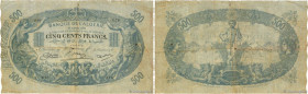 Country : ALGERIA 
Face Value : 500 Francs 
Date : 10 janvier 1924 
Period/Province/Bank : Banque de l'Algérie 
Catalogue reference : P.75b 
Additiona...