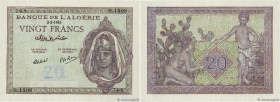 Country : ALGERIA 
Face Value : 20 Francs 
Date : 02 février 1945 
Period/Province/Bank : Banque de l'Algérie 
Catalogue reference : P.92b 
Alphabet -...