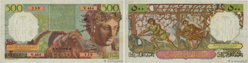 Country : ALGERIA 
Face Value : 500 Francs 
Date : 16 avril 1952 
Period/Provinc...