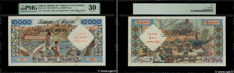 Country : ALGERIA 
Face Value : 100 Nouveaux Francs sur 10000 Francs 
Date : 13 ...