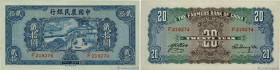 Country : CHINA 
Face Value : 20 Yuan 
Date : (1940) 
Period/Province/Bank : The Farmers Bank of China 
Catalogue reference : P.465 
Alphabet - signat...