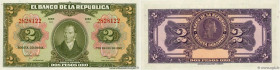 Country : COLOMBIA 
Face Value : 2 Pesos Oro 
Date : 01 janvier 1950 
Period/Province/Bank : Banco de la Republica 
Catalogue reference : P.390c 
Alph...