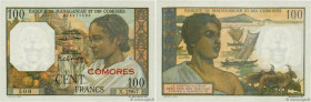 Country : COMOROS 
Face Value : 100 Francs 
Date : (1960) 
Period/Province/Bank : Banque de Madagascar et des Comores 
Catalogue reference : P.3b 
Alp...