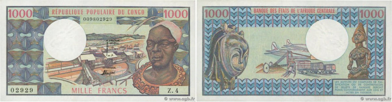 Country : CONGO 
Face Value : 1000 Francs 
Date : (1978) 
Period/Province/Bank :...