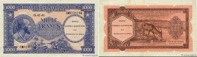 Country : CONGO REPUBLIC 
Face Value : 1000 Francs 
Date : 15 février 1962 
Period/Province/Bank : Conseil Monétaire de la République du Congo 
Catalo...