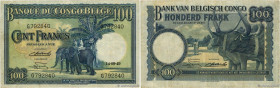 Country : BELGIAN CONGO 
Face Value : 100 Francs 
Date : 14 septembre 1949 
Period/Province/Bank : Banque du Congo Belge 
Catalogue reference : P.17d ...