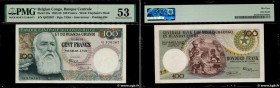 Country : BELGIAN CONGO 
Face Value : 100 Francs 
Date : 01 août 1956 
Period/Province/Bank : Banque Centrale du Congo Belge et du Ruanda-Urundi 
Cata...