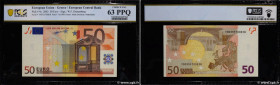 Country : EUROPA 
Face Value : 50 Euro 
Date : 2002 
Period/Province/Bank : BCE 
Department : Grèce 
Catalogue reference : P.4y 
Additional reference ...