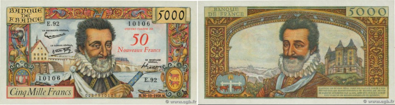 Country : FRANCE 
Face Value : 50 NF sur 5000 Francs HENRI IV 
Date : 30 octobre...