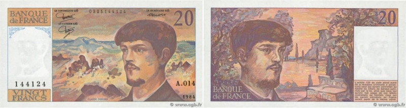 Country : FRANCE 
Face Value : 20 Francs DEBUSSY 
Date : 1984 
Period/Province/B...