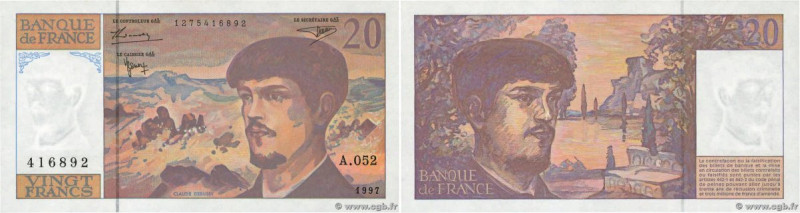 Country : FRANCE 
Face Value : 20 Francs DEBUSSY Modifié 
Date : 1997 
Period/Pr...